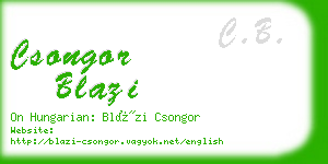 csongor blazi business card